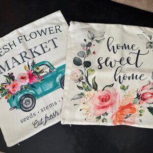 Spring Seasonal Pillow Cases 18x18